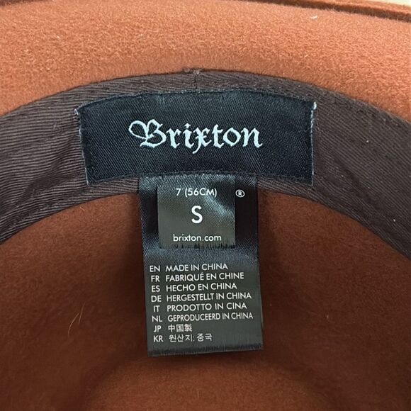 Brixton Messer Fedora 100% Wool Size Small - Picture 10 of 13